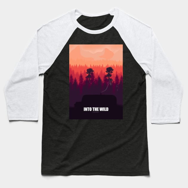 Into the Wild - Minimal Film Fanart alternative Baseball T-Shirt by HDMI2K